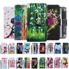 Кожаный чехол для Xiaomi Redmi Note 7, 7A, 8, 8A, 8T, 9, 9S, 9A, 9C Pro Max, кожаный чехол-книжка с рисунком бабочки, животного