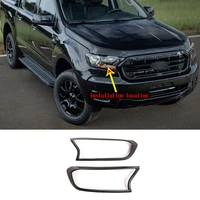 for 2015 2019 ford ranger t6 t7 front fog lamp frame car decoration modification accessories