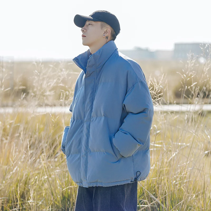 Winter Jacket Men Warm Fashion Multicolor Casual Oversized Thicken Jackets Men Korean Loose Short Coat Mens Parker Outwear M-XL