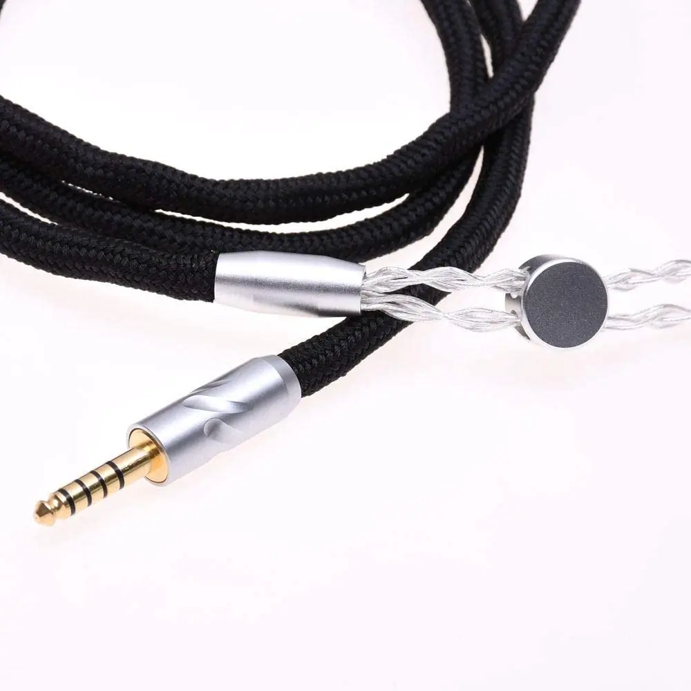Black Sleeve 8 Cores Headphone Extension Cable 2x 2.5mm Plug For Hifiman HE1000 HE400S He400i HE-X HE560 Oppo PM-1 PM-2 enlarge