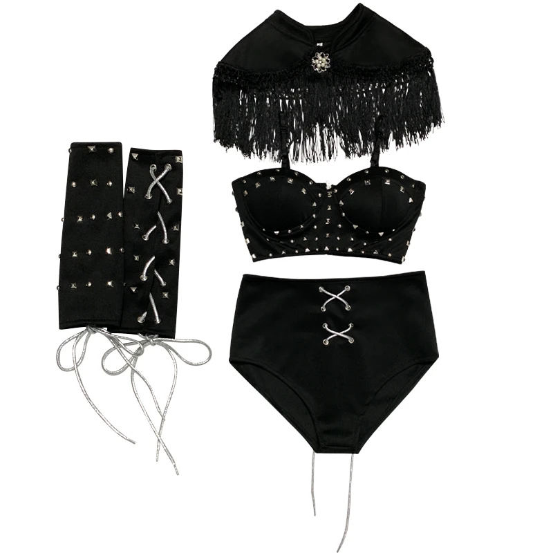 

Pole Dancing Clothes For Female Singer Nightclub DS DJ Stage Performance Costumes Gogo Dancer Festival Party Rave Outfit DWY4697