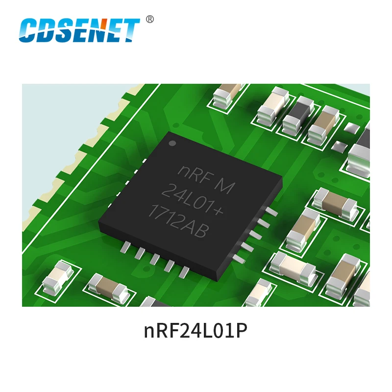 NRF24L01P 2 4 ГГц 27 дБм радиочастотный модуль дальнего действия GFSK SPI CDSENET E01-2G4M27SX IPEX