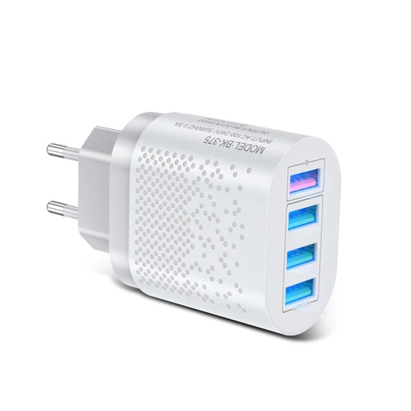 Quick USB Phone Charger Universal 4 Port Travel Fast Charging Portable Power Bank Adapter For Samsung | Мобильные телефоны и