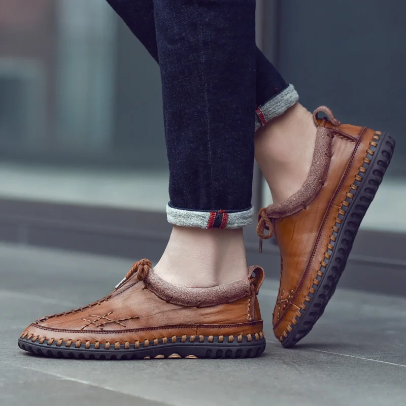 Men Shoes Breathable Casual 2020 Lazy Loafers Driving Flats Walking Sneakers | Обувь