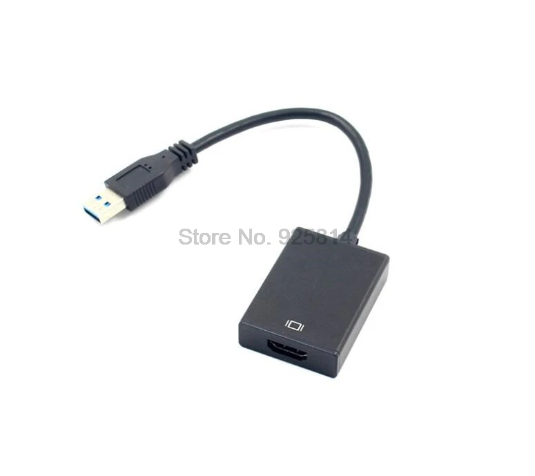 by dhl or ems 100pcs USB3.0 USB 3.0 to HDMI Multi-display Graphic Converter Adapter Cable 1920x1080 HD Win7/8 For HDTV LCD PC | Компьютеры