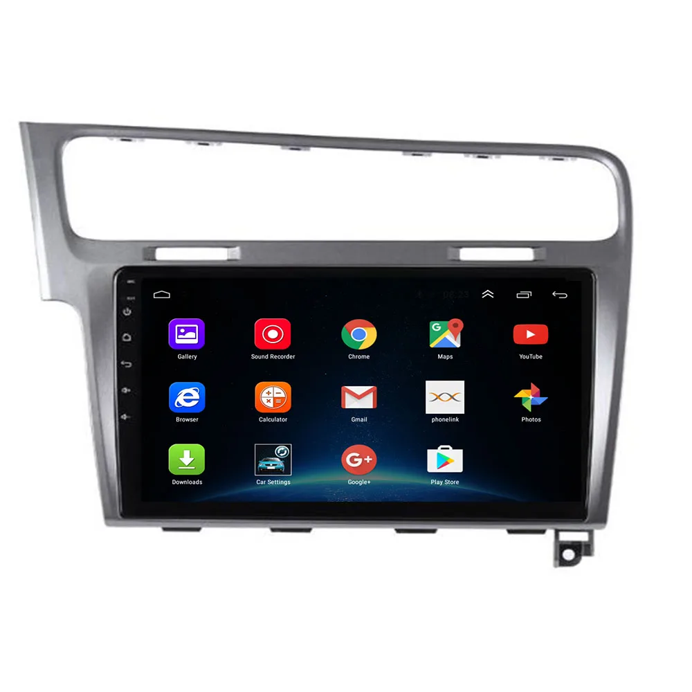 Автомагнитола 2 DIN для VW Golf 7 2013 2014 2015 с сенсорным экраном Wi-Fi FM Android 10 0 Bluetooth