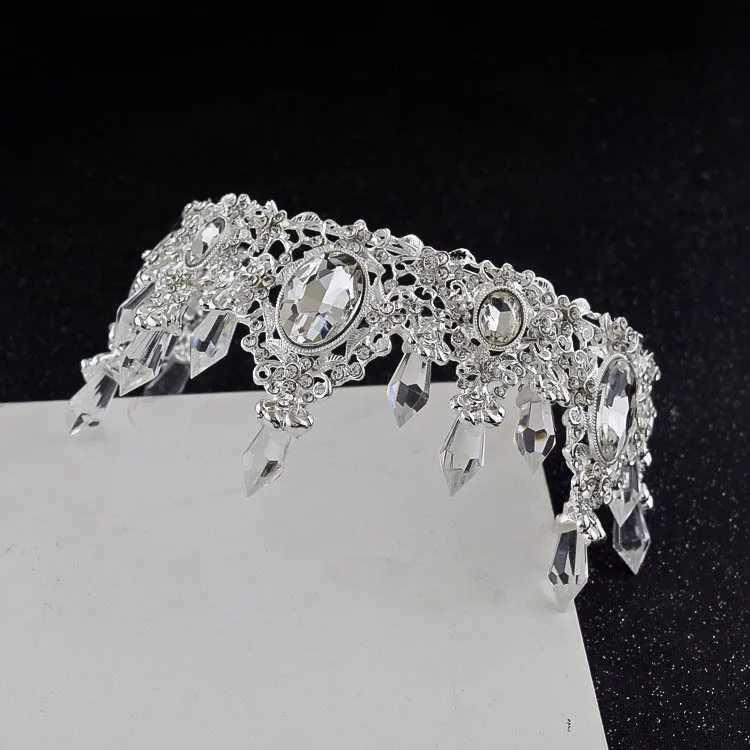 Роскошные сверкающие хрустальные наборы свадебных ювелирных изделий Корона
