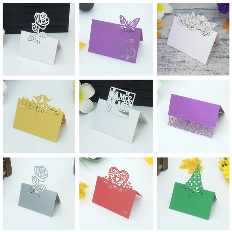 100 шт. гостей Имя Место Таблица приглашений карты благосклонности венчания