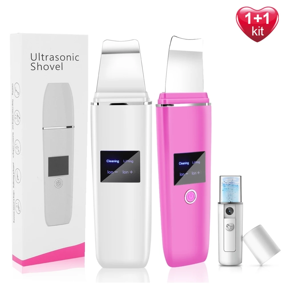 ЖК дисплей ультразвуковая микродермабразия + нано стример увлажнитель литий