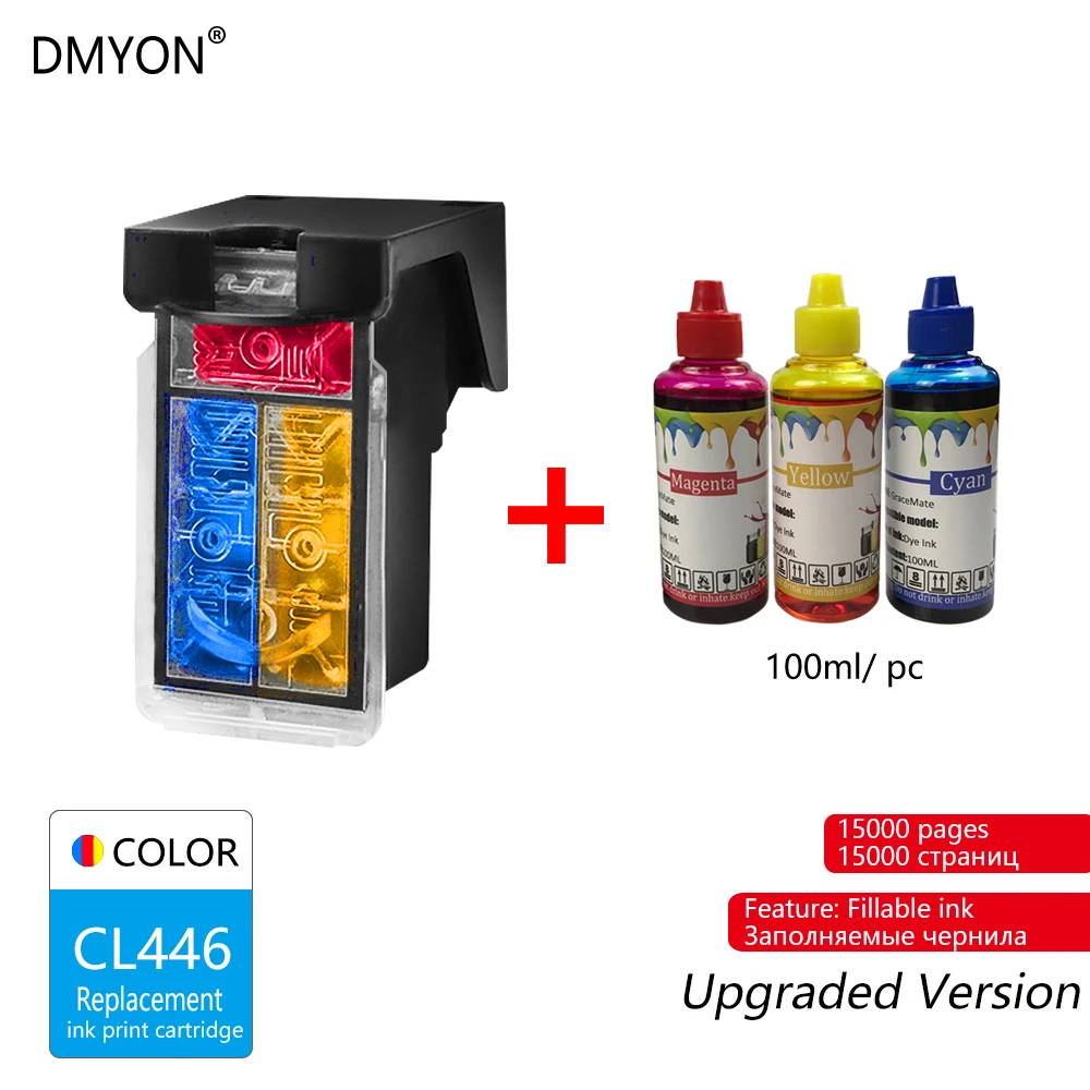 DMYON 445XL 446XL картридж совместимый для Canon PG445 CL446 XL для Canon PIXMA MX494 MG2944 IP2840 MG2440 MG2540 струйный принтер