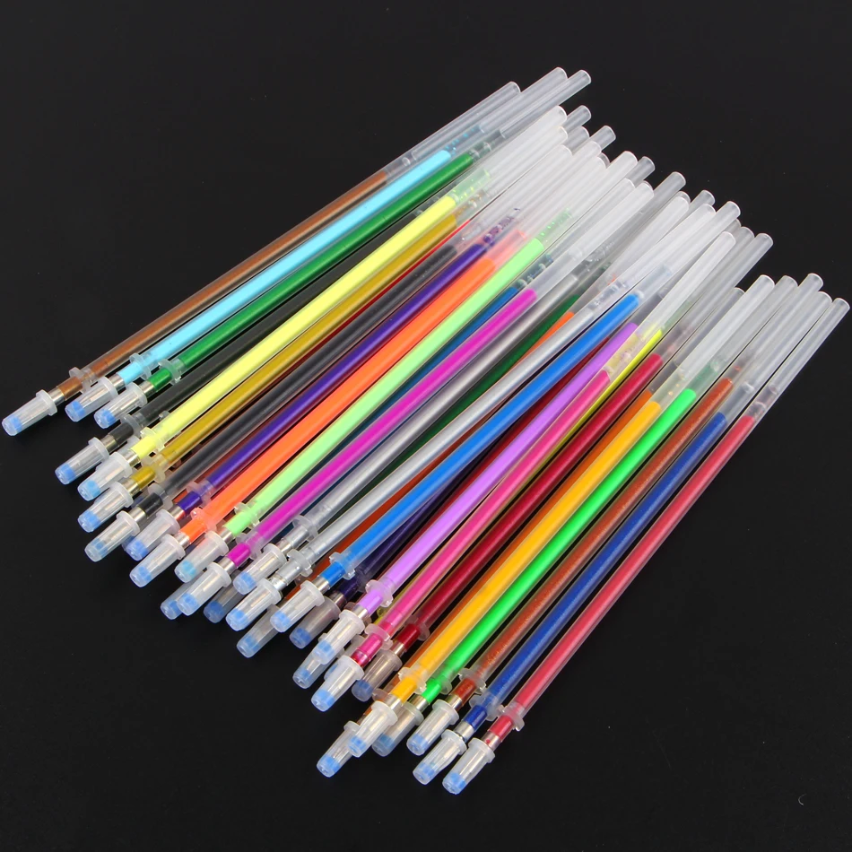36 Color/set Gel Ink Pen Refills Rollerball Refill Pastel Neon Sketch Drawing Markers Marker Manga Aquarela Capinhas|gel ink pen|gel pen refillink