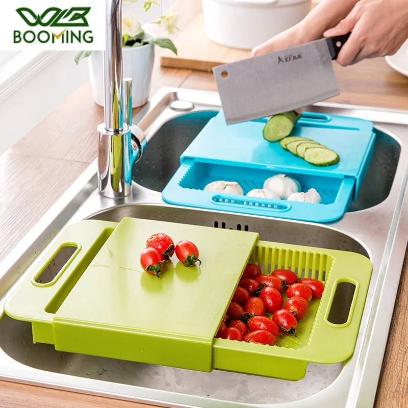 WBBOOMING многофункциональная доска для кухонной раковины разделочная маленькая