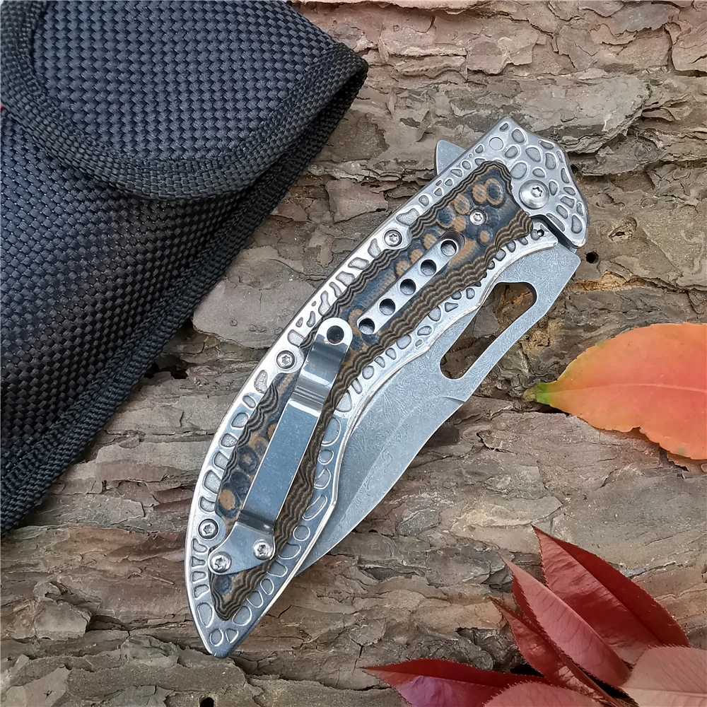 Походный Тактический карманный складной нож 5CR15MOV для кемпинга охоты выживания