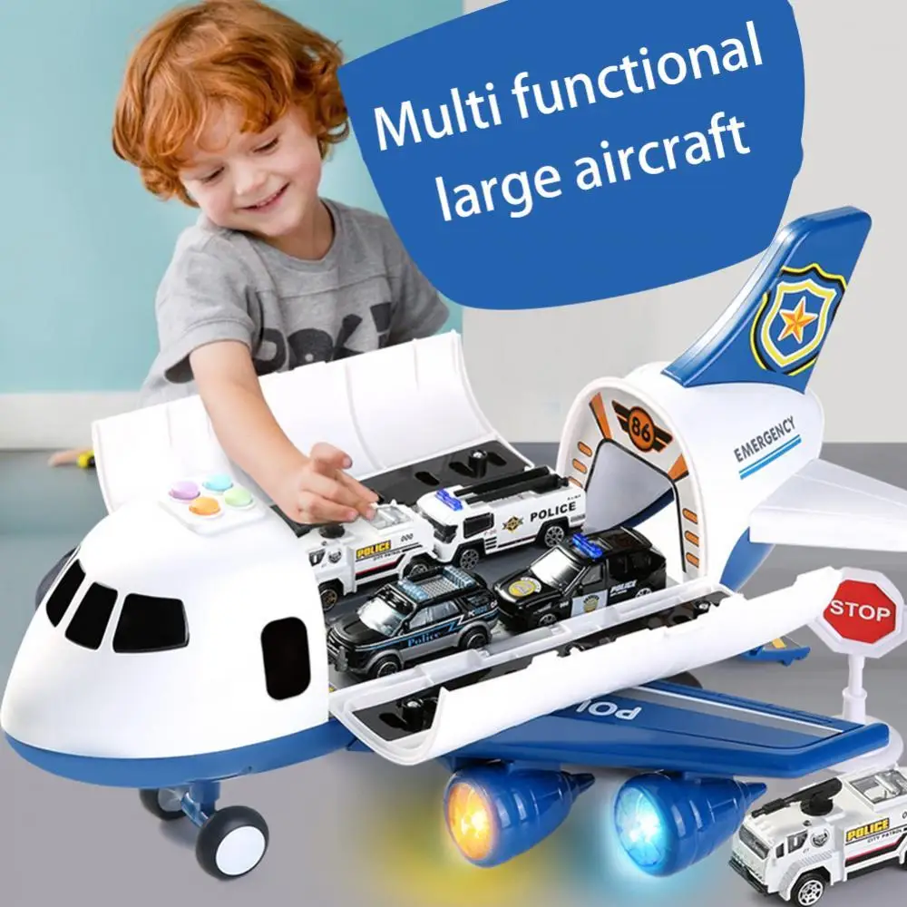 

Simulation Music LED Inertia Storage Aircraft Mini Car Kids Storytelling Toy