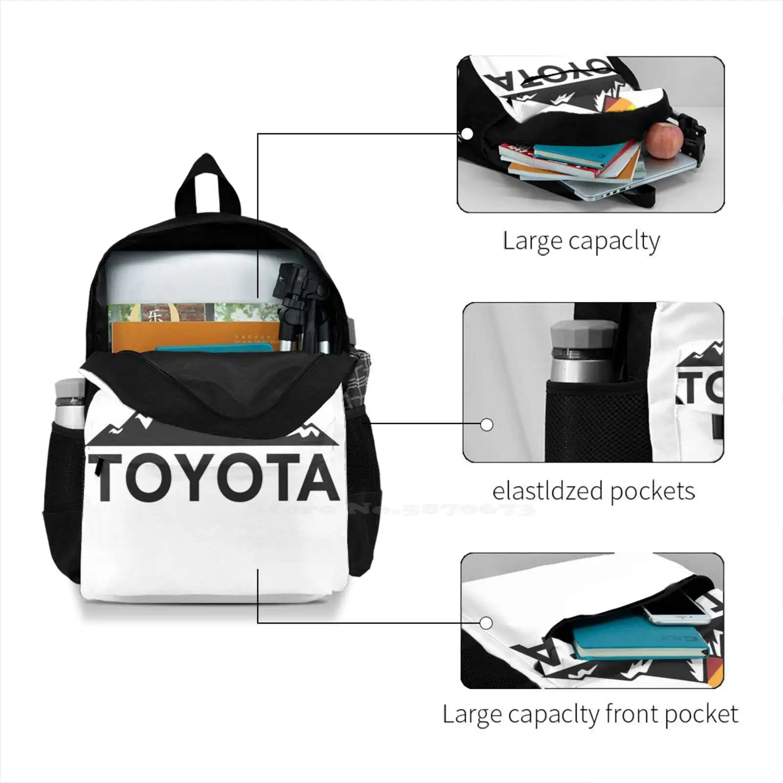 Рюкзак с 3D принтом для yota Mountain Design Повседневная сумка Pickup Yota Trd Pro Orp Off Road 4X4 Hilux Prado |