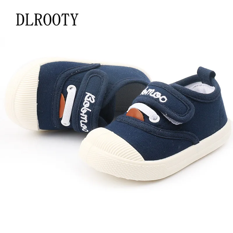 Canvas Children Shoes Sport Breathable Hook & Loop Boy Girl Sneakers Kids Casual Child Flat Soft Running Autumn Spring