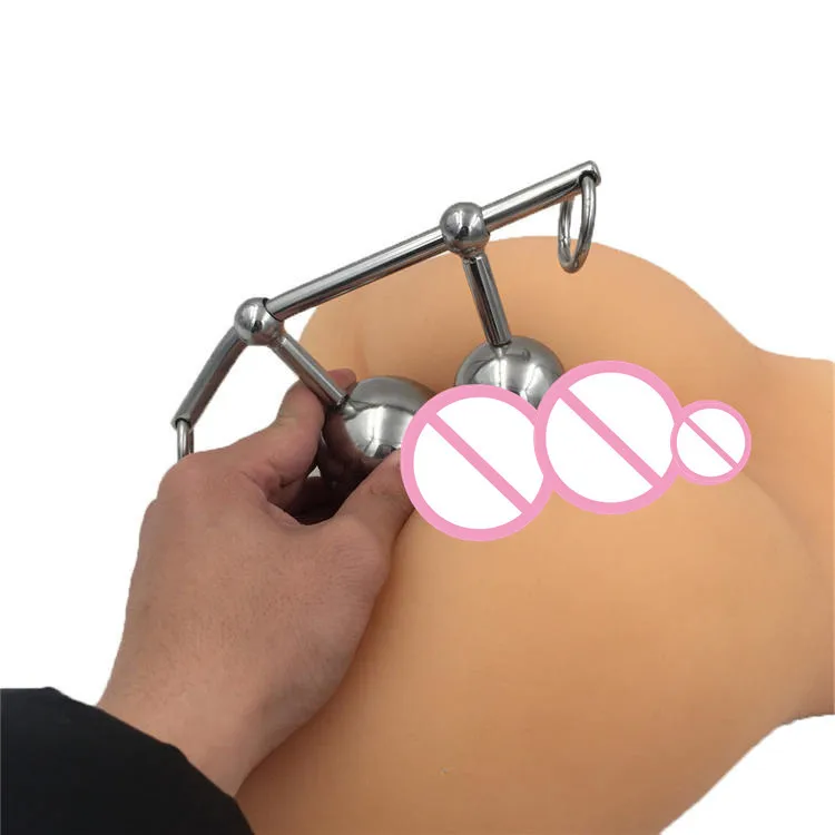 Металлическая Анальная пробка для использования на улице секс игрушки с