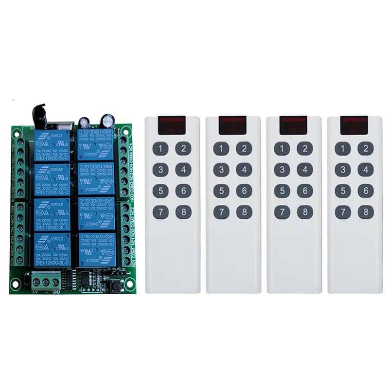 DC 12V 24V 8 CH каналы 8CH RF беспроводной пульт дистанционного управления Система
