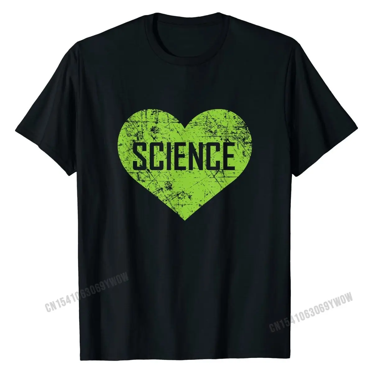 

I Love Science Shirt, Funny Cute Text Green Heart Gift Tshirts Design Classic Student Tops T Shirt Design Cotton