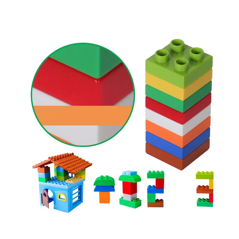 Классические кирпичи-пластины 2x2 строительные блоки большого размера городской