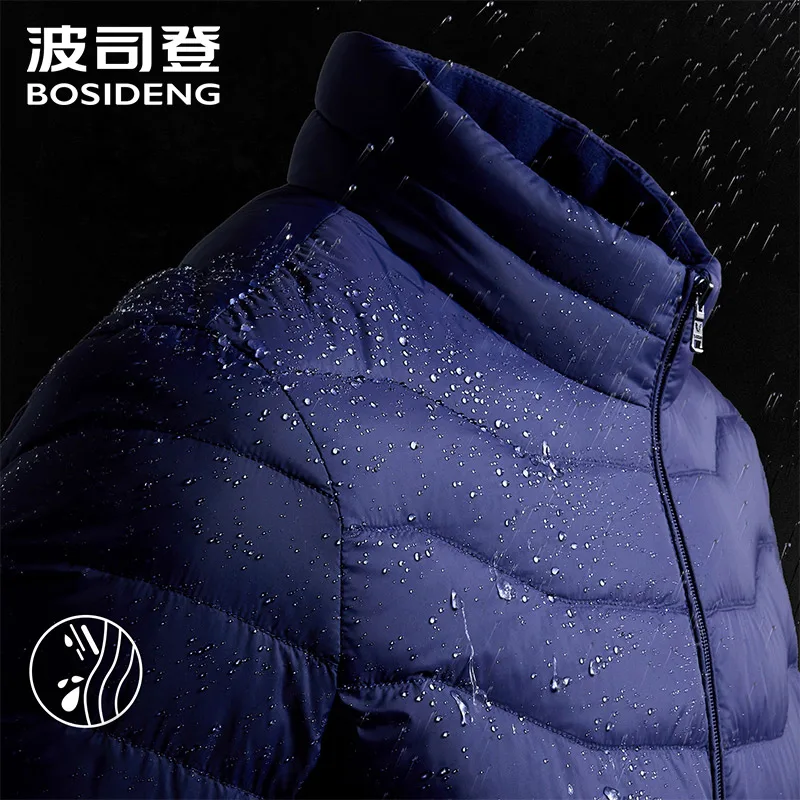BOSIDENG зимняя 90 пуховая куртка для мужчин высокое качество пуховик ульсветильник