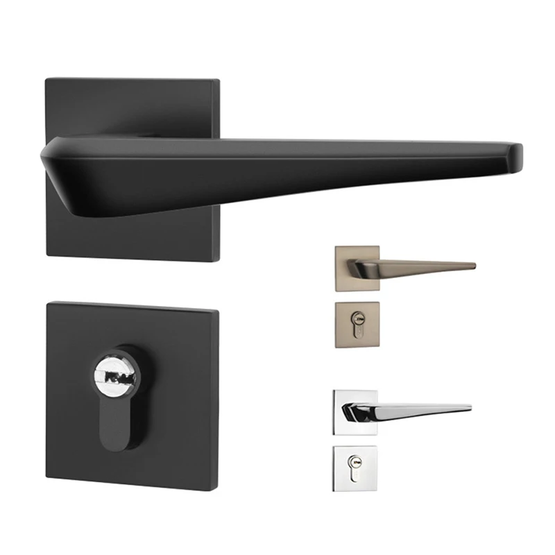 Цинковый сплав замок для межкомнатной двери современный минималистичный