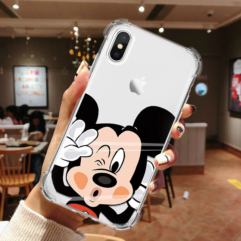Противоударная подушка безопасности для чехол для телефона для iPhone 6 S 6 S Plus 7 8 Plus X XS XR 11 Pro Max 5 5S SE мягкий, симпатичный, из ТПУ чехол для Coque iPhone X чехол - Цвет: miqi