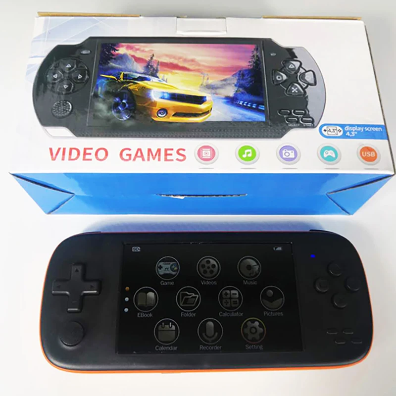 Портативная игровая консоль POWKIDDY J6 4 3 дюйма IPS HD 2300 мА 16 ГБ|Портативные игровые