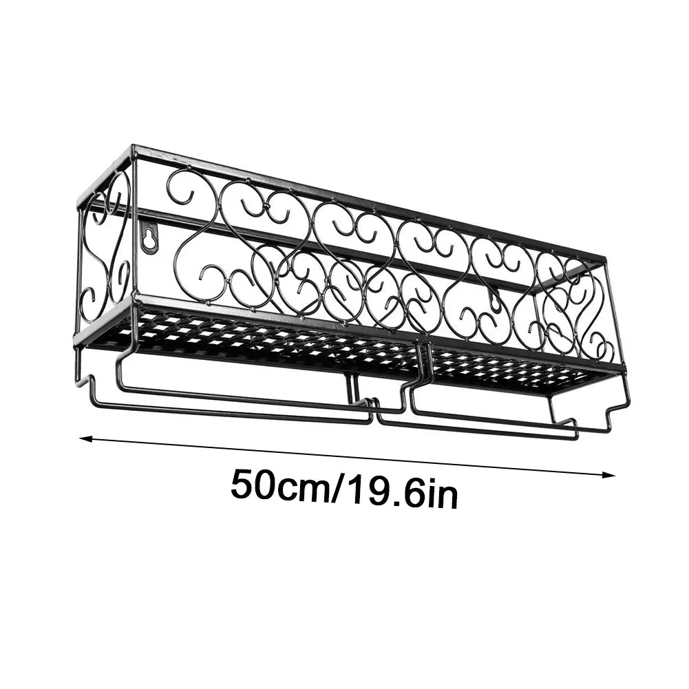 Высококачественная Полезная железная Винная стойка настенный держатель для
