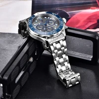 pagani design ceramic bezel quartz chronograph mens watch dress bracelet accessories sapphire stainless steel relogio masculino