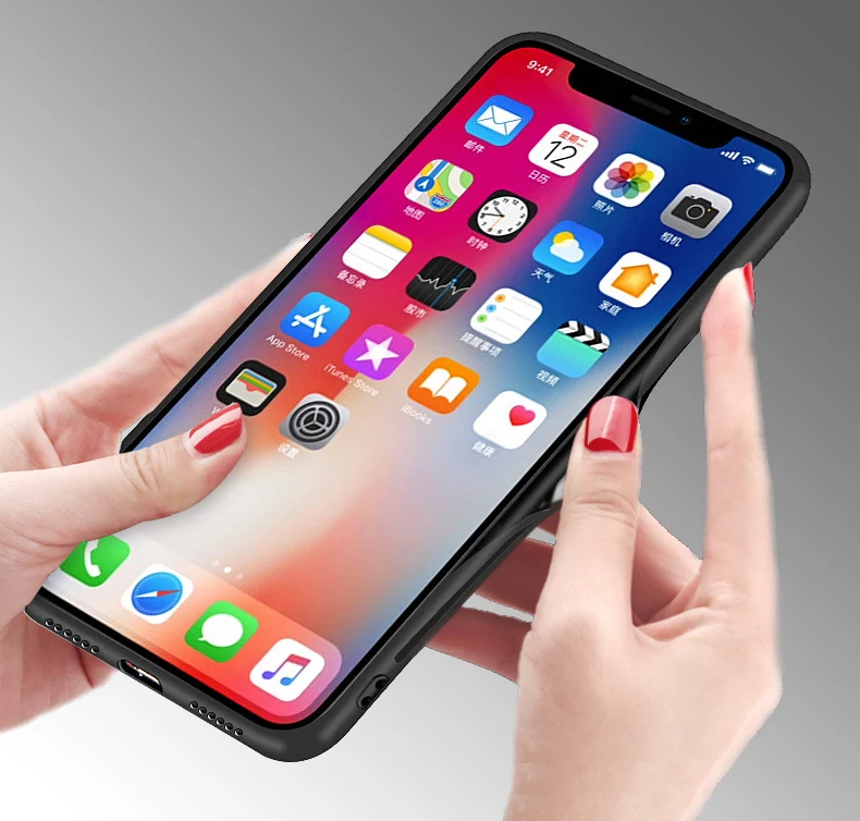 Чехол из закаленного стекла 9H для iPhone 11, 7, 8, 6 S, x, xr, xsmax, чехол для телефона с узором из углеродного волокна, подходит для iPhone11promax, 7 p, чехол для телефона