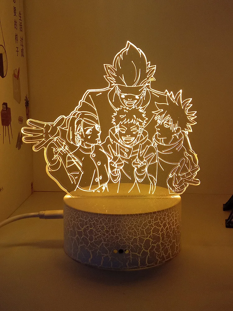 

Jujutsu Kaisen gojo satoru 3d led lamp for bedroom manga night lights anime action figures Decoration lampara noche dormitorio