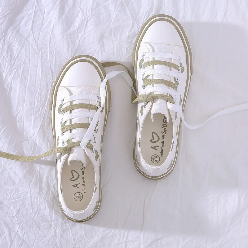 2019 Женская обувь в Корейском стиле Сезон осень Цвет белый Туфли на плоской