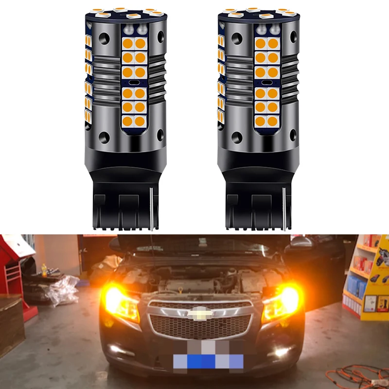 2x Canbus Автомобильный светодиодный указатель поворота светильник лампа PY21W BAU15S BA15S