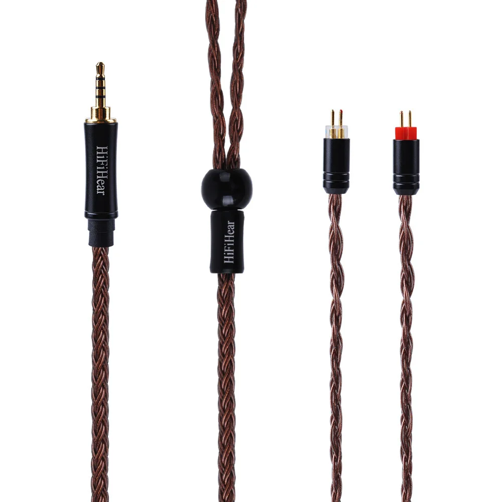 HIFIHEAR 16 Core посеребренный кабель 2,5/3,5/4,4 мм сбалансированный кабель для обновления наушников с MMCX/2Pin для плотным верхним ворсом KZ ZST AS10 CCA HQ8 лампа указателя
