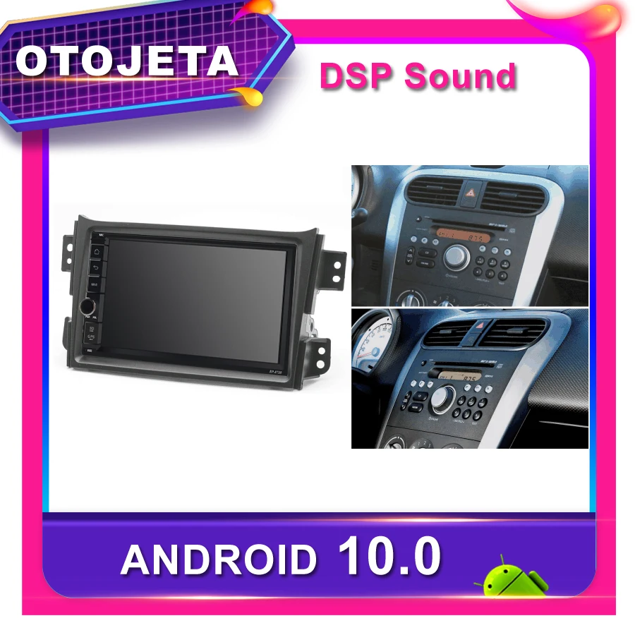 Рамка android 10 0 автомобильный радиоприемник для Suzuki Splash Ritz Opel Agila 2008 GPS