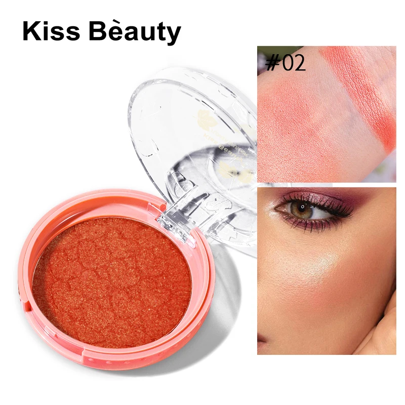 

4 Colors Face Mineral Pigment Blusher Blush Powder Brozer Cosmestics Professional Palette Blush Contour Shadow TSLM1