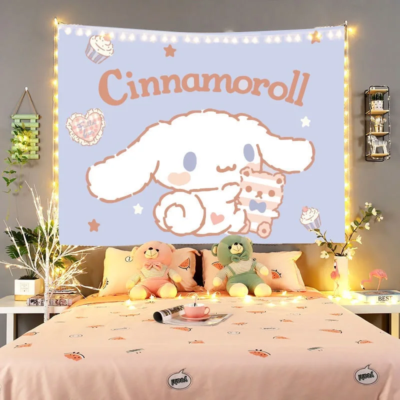 

HY Cute Room Decor Anime Tapestry Wall Hanging Kawaii Bedroom Decoration Blanket Rabbit Girl Tapiz
