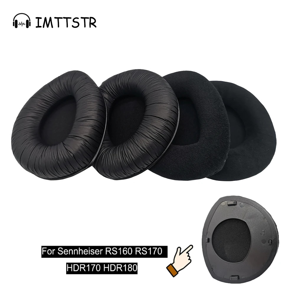 

Replacement Ear Pads for Sennheiser RS 160 170 180 HDR170 HDR180 Headset RS160 RS170 RS180 HDR170 Cushions with Plastic Buckle