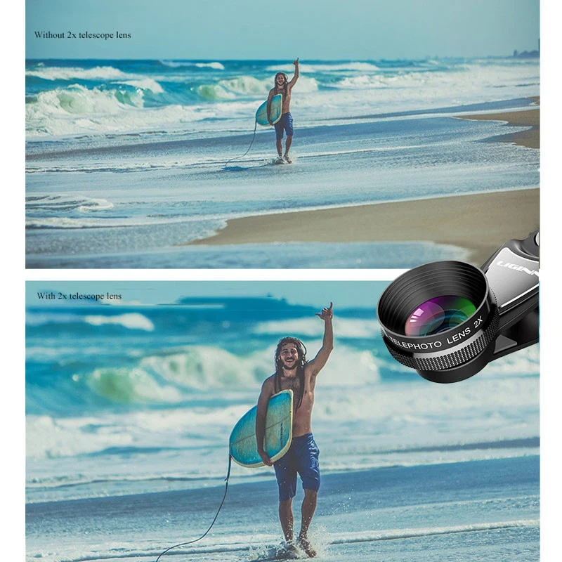Объектив для камеры телефона оптический зум 2X телеобъектив мобильный телефон