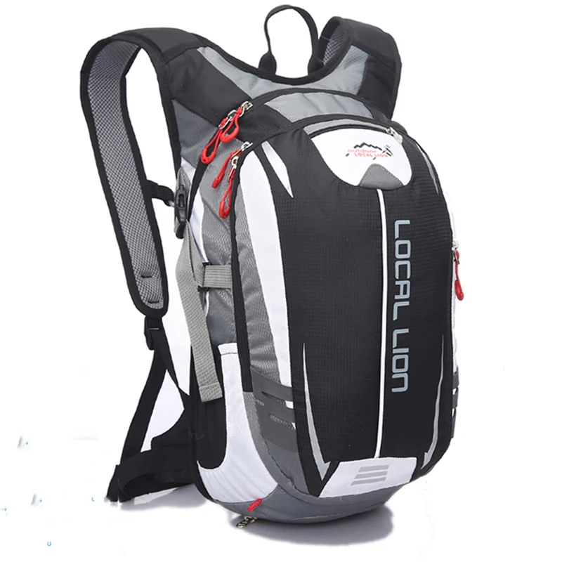 Рюкзак для верховой езды MTB для активного отдыха 18L дышащий рюкзак для верховой езды для езды на велосипеде сумка для велоспорта+ сумка для воды - Цвет: Белый