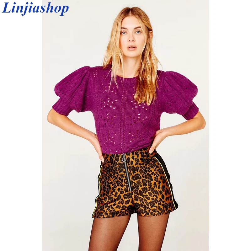 Популярные шорты Benny Forlove леопардовая мини юбка сексуальные винтажные прямые с