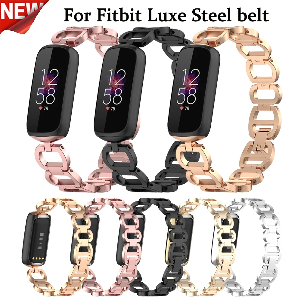 

Ремешок сменный из нержавеющей стали для Fitbit Luxe Starp, 2021