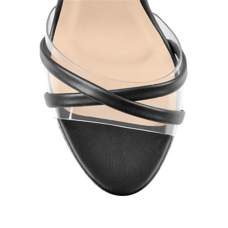 Женские босоножки Onlymaker с открытым носком на танкетке со шнуровкой