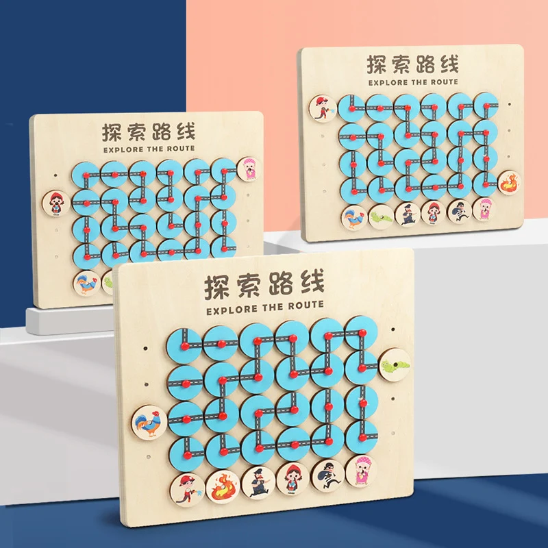 

New Circuit Brain Development To Cultivate Baby's Logical Thinking Parent Child Interactive Board Games Children's Wooden Toys