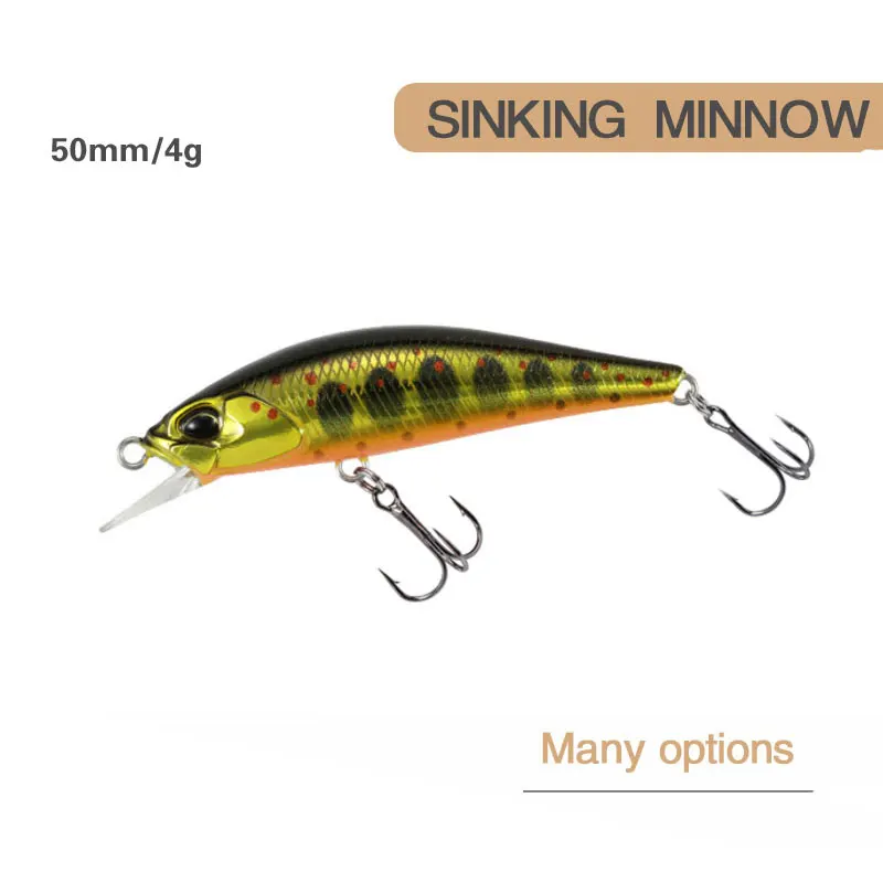 

Minnow Fishing Lure Sinking Wobbler Jig Swimbait 50Mm 4.2G Artificial Hard Baits Pike Bass Carp Fishing Fishing Tackle Pesca