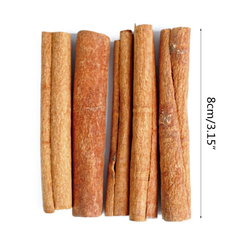 

H55A 5 Pieces Natural Dried Cinnamon Sticks DIY Aromatherapy Candles Soaps Making Materials Premium Grade Real Cinnamon Rolls