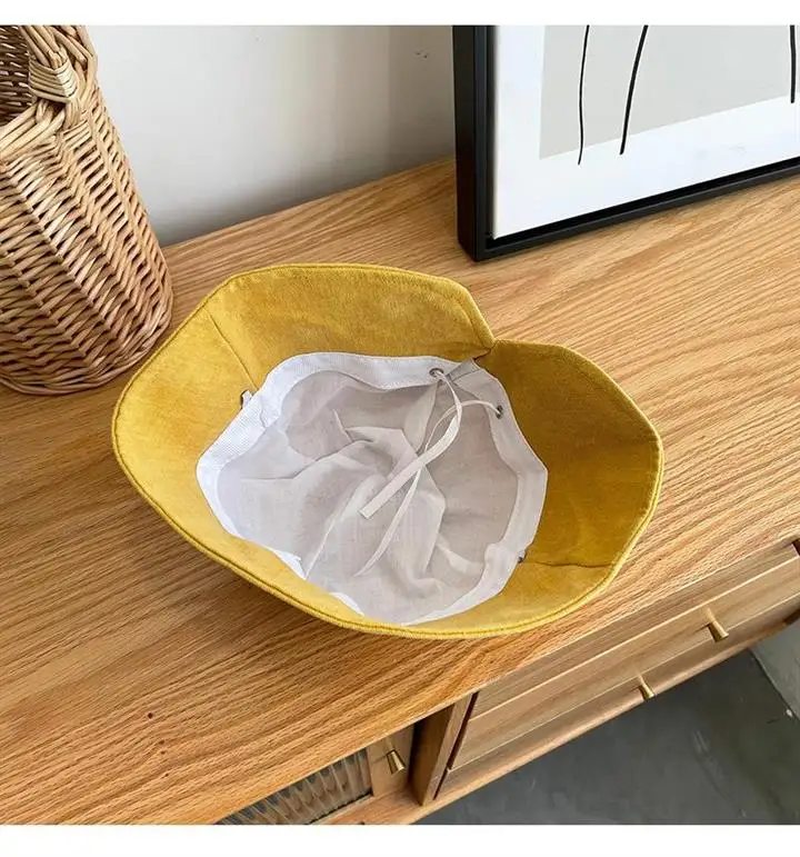 

Fisherman's hat female spring and summer sun shading Bucket Hat outdoor casual basin hat Korean version