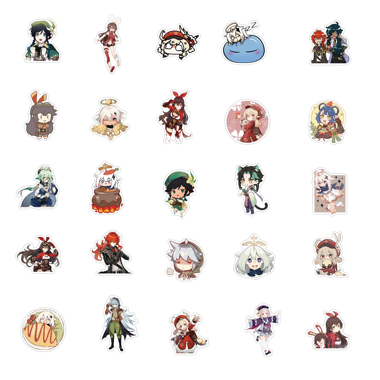

50PCS Adventure Game Genshin Impact Stickers For DIY Laptop Phone Guitar Suitcase Skateboard Toy Cute Girl Anime Decals Sticker