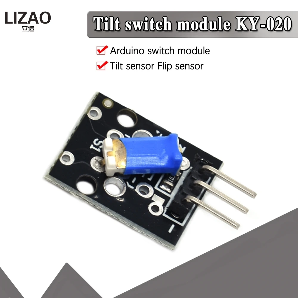 1 шт. 3pin KY-020 3 3-5V Стандартный переключатель наклона Сенсор модуль для Arduino |